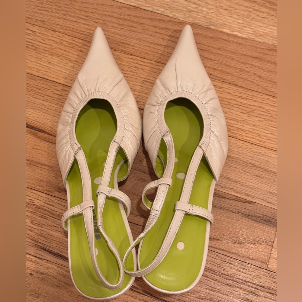 Bronx Women’s Slingback Pumps in White Size 8M - Picture 5 of 7